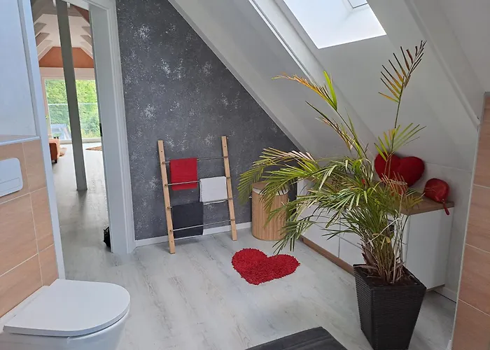 Design-loft Brockenblick -netflix-smart Tv-wlan-wallbox-kaffeevollautomat-balkon- Panoramaaussicht-getraenke-pizza-snacks * Wernigerode